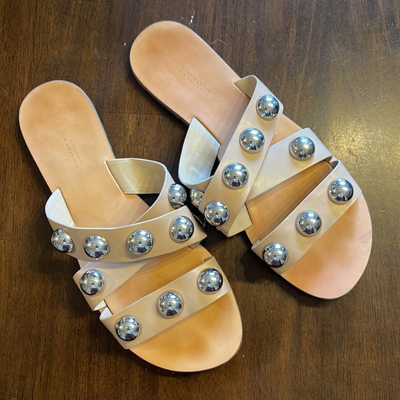 Marc Fisher Womens 8.5 M Prisca Ball-Studded Espadrille Sandals - Picture 2 of 6